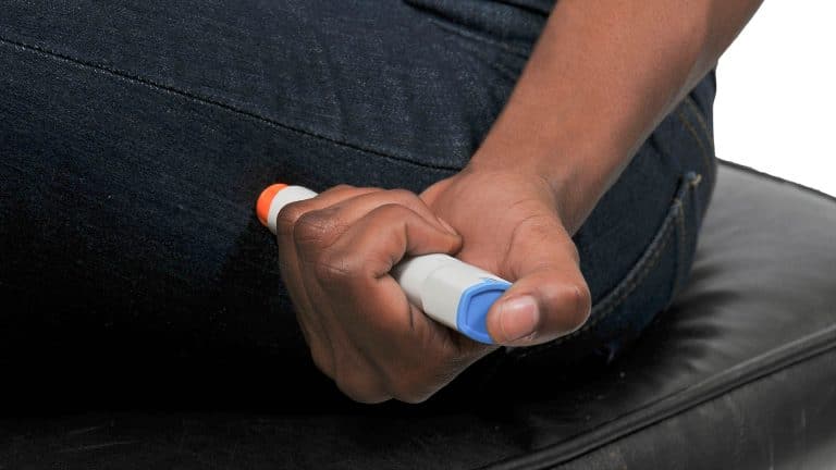 An autoinjector is administered by a competent person trained in the Highfield E-Learning Anaphylaxis and Autoinjectors course.