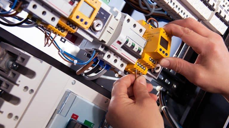 An electrician on the experienced worker assessment.